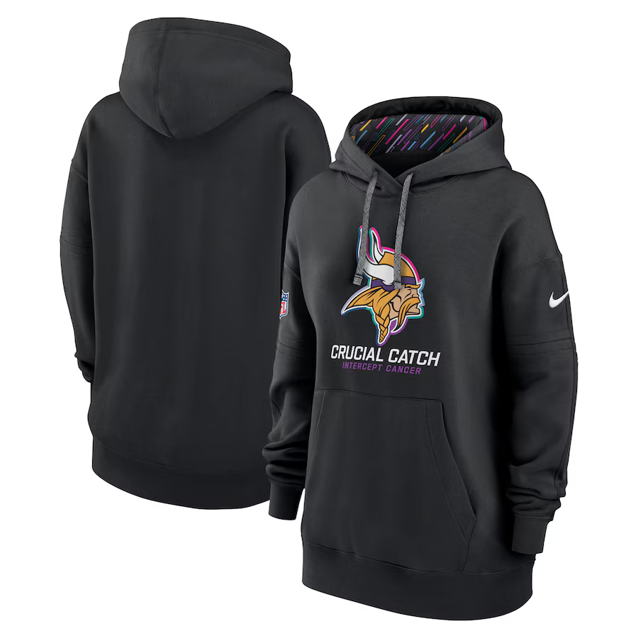 Women Minnesota Vikings Black 2024 Nike NFL hoodie 2